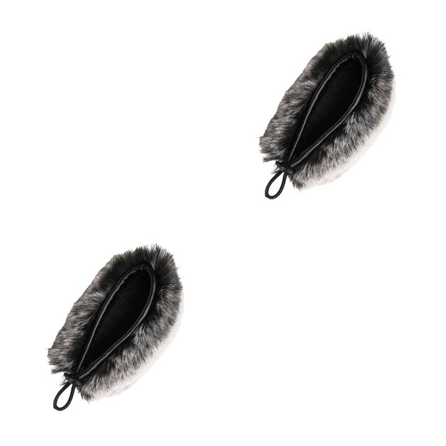 Cateissary Fluffy Microphone Covers Furry Mic Headset Protector Good Voice Replacement with Windscreen Tube Elasticity for yeti/Pro No.1 2Conjunto