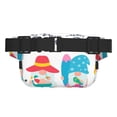 thumbnail image 3 of Fotbe Gnomes Summer Cangurera Cuadrada con Estampado de Doble Capa, Bolsa de Cintura Ajustable Mini para Hombres y Mujeres, 3 of 9