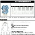 thumbnail image 2 of EHTMSAK Women Long Button Up Shirt Women's T-Shirts Size 5x Summer Ladies Short Sleeve Shirt Clearance Crew Neck Plus Size Dressy Tops for Women Cotton Linen Dressy Blouses Plus Size Sky Blue L, 2 of 4