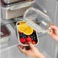 thumbnail image 6 of Stainless Steel Food Storage Containers, Airtight with Vacuum Seal, Set of 3 (22/44/82 oz), Stackable,Dishwasher&Freezer Safe for Meal Prep, Deli Meat, Cheese, Snack, Fruit, 6 of 7