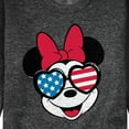 thumbnail image 3 of Disney - Americana - Minnie Flag Glasses - Men's Crew Neck Fleece Pullover, 3 of 5