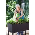 thumbnail image 4 of Keter Easy Grow 31.7 Gallon Brown Rectangular Plastic Indoor Planter, 4 of 4