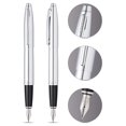 thumbnail image 3 of Cross Calais Polished Chrome Medium Nib Fountain Pen, 3 of 6