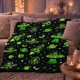 thumbnail image 6 of Alien Spaceship Planet Whimsical Space Theme, Playful Celestial Art Scene, Warm Flannel Blanket for Living Room and Bedroom, Celestial Art Lovers Housewarming Gift, Fantasy Home Decor, 6 of 9