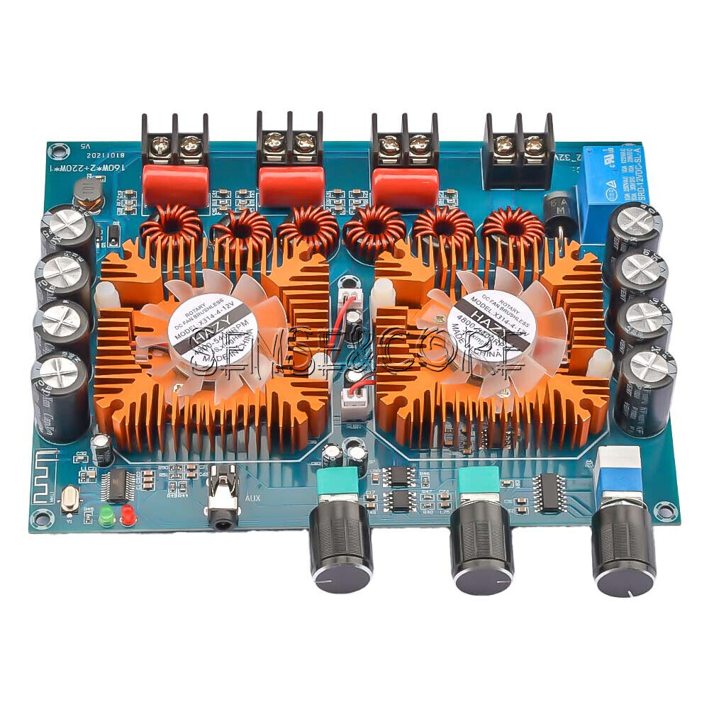 XH-A128 TDA7498E Bluetooth High Power Digital Amplifier Board 160W*2+220W - image 4 of 9