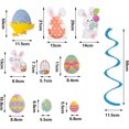 thumbnail image 2 of Easter Decorations, 42PCs Easter Banner Decorations, Happy Easter Banner, Easter Bunting(6 Colorful Easter Swirl Hanging), 2 of 5