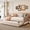 Beige, variant on Space-saving twin trundle, easy assembly - Convenient for small spaces and quick setup