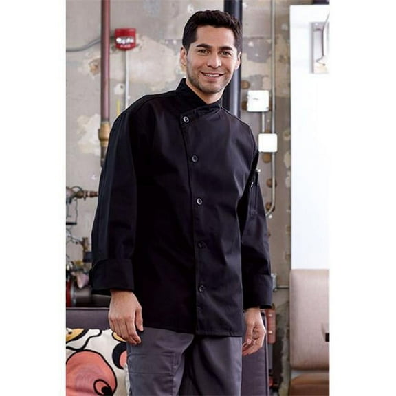 0482-0102 Rio Chef Coat in Black - Small