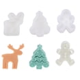 thumbnail image 1 of 3pcs Molde de Vela de Silicona de Alce, Árbol de Navidad y Galleta de Jengibre para Hacer Velas Blancas, 1 of 6