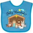 thumbnail image 3 of Inktastic Feliz Navidad Cute Nativity Scene Boys or Girls Baby Bib, 3 of 4