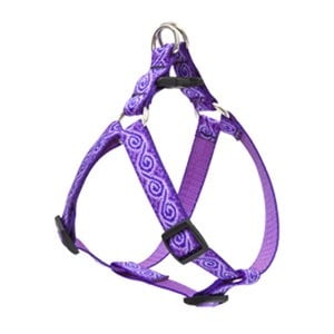 Step-In Dog Harness, Non-Restrictive, Jelly Roll, 3/4 x 15 to 21-In. -96944