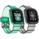 thumbnail image 1 of wonima11 2 PACK Bands Compatible with Versa 3/versa 4/Sense/Sense 2 Bands for Women Men, Clear Bands with Bumper Case Replacement for Fitbit Versa 3 /Versa 4 / Fitbit Sense / Sense 2 (Black + Green), 1 of 1
