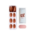 thumbnail image 6 of KISS imPRESS Color  Press on Nails, Spiced Cider, Brown, Short Oval, 30 Count, 6 of 10