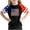 E038-Black, variant on hengsof Girls Raglan Sleeve Fashion Printed T-Shirts Holiday Crew Neck Short Sleeve Tops Independence Day Patriotic Girls Shirts