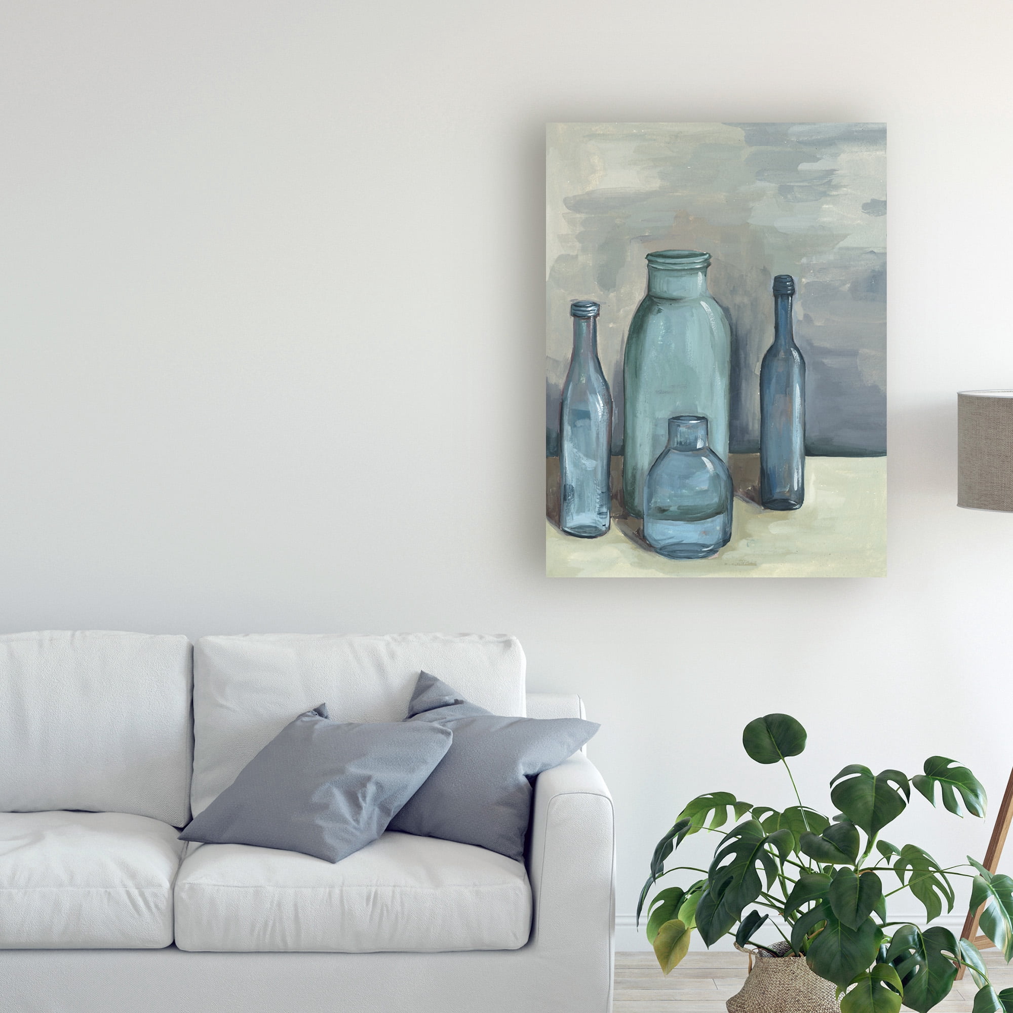Trademark Fine Art 'Still Life with Bottles I' Canvas Art by Melissa Wang