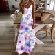 thumbnail image 5 of V Cuello Vestido de Verano Impresión sin Mangas Cuello Redondo Vestido Casual Poliéster Spandex, Vestido Fluido para la Playa Y las Vacaciones, 5 of 8