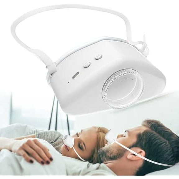 OAO 4 in 1 Anti snoring Devices,2024 New Atomization snoring Solution,Right Amount Fog,Adjustable Wind Force Sleep Apnea Devices for Comfortable Sleep (Size Adjustment), White