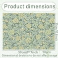 thumbnail image 2 of Vintage Floral Green Tissue Paper - Natural Retro Party Decor & Gift Wrapping Supplies, 2 of 7