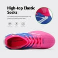 thumbnail image 2 of BURUDANI Kids Boys Girls Soccer Trainers Cleats Shoes Sport Football Shoes Fuchsia/Royalblue/White Size 1, 2 of 5
