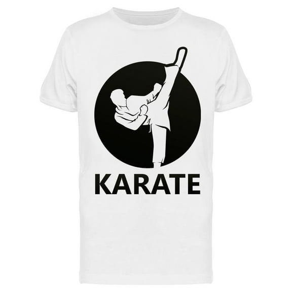 Karate High Kick Design T-Shirt Men -Image by Shutterstock, Male XX-Large