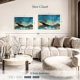 thumbnail image 4 of Elephant Stock Sunrise Abstract Wall Art - Horizontal Canvas Wall Art - Living Room Wall Decor - Nature Canvas - Teal And Blue Decor - 30" x 20", 4 of 8