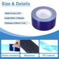 thumbnail image 2 of Uxcell Removable Protective Film Tape, PE Surface Scratch Film Medium Stickiness Tape Blue 2.8 Inch, 2 of 6