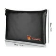 thumbnail image 2 of Document Bag Fire Resistant Protection Bag Fireproof Pouch Money Files Safety, 2 of 11