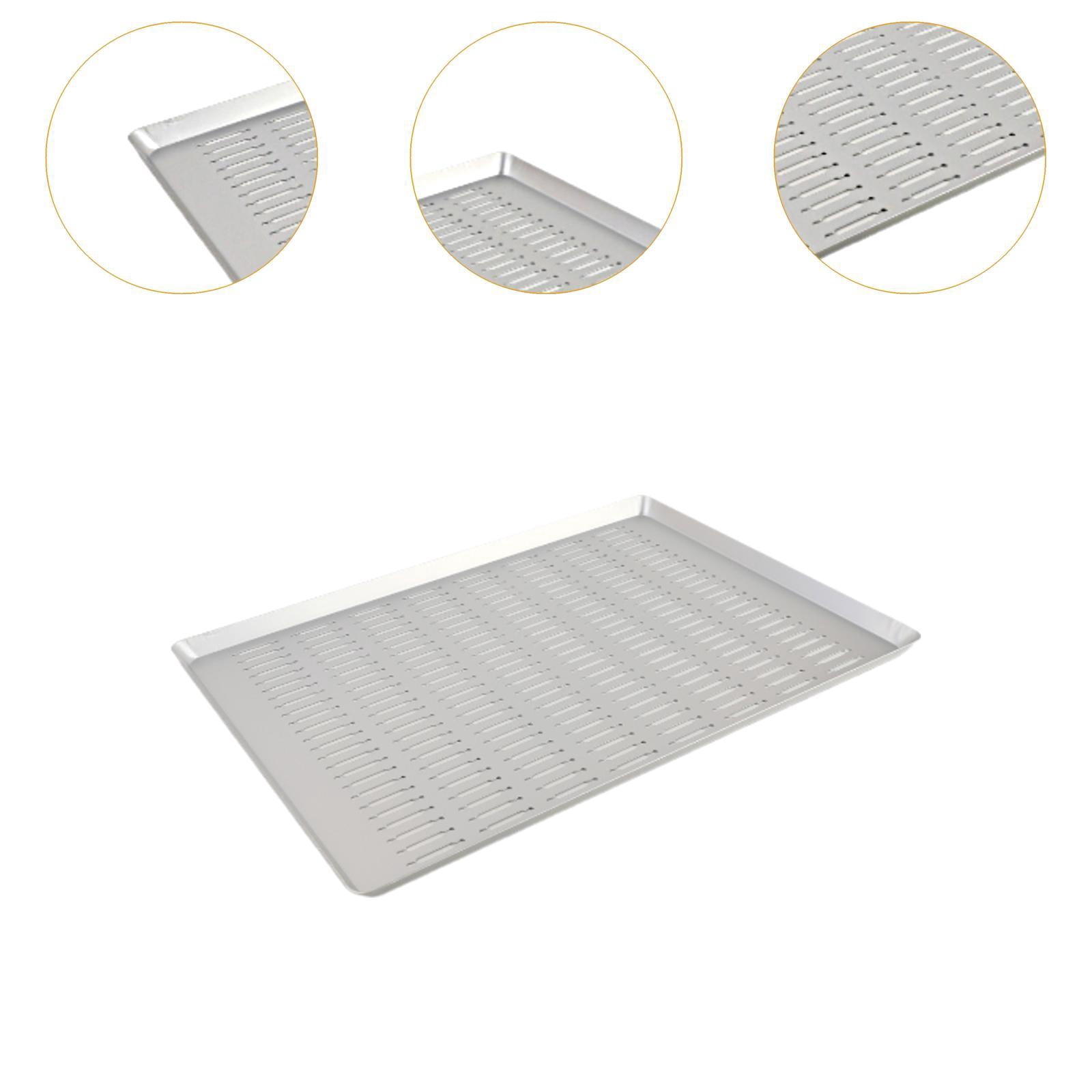 Fiocias Perforated Sheet Pan Baking Tray Bakeware Baking Tool Cookie Sheet Pizza Crisper Style B
