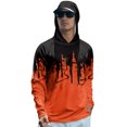 thumbnail image 2 of Unisex Streetwear Hoodies with 3D Drip Cityscape Print and Soft Fleece Lining Featuring Long Sleeves and Front Pouch Pocket Saffron L, 2 of 5