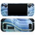 thumbnail image 1 of Design Skinz - Compatible with Steam Deck - Skin Decal Protective Scratch-Resistant Removable Vinyl Wrap Cover - Vivid Agate Vein Slice Blue V4, 1 of 5