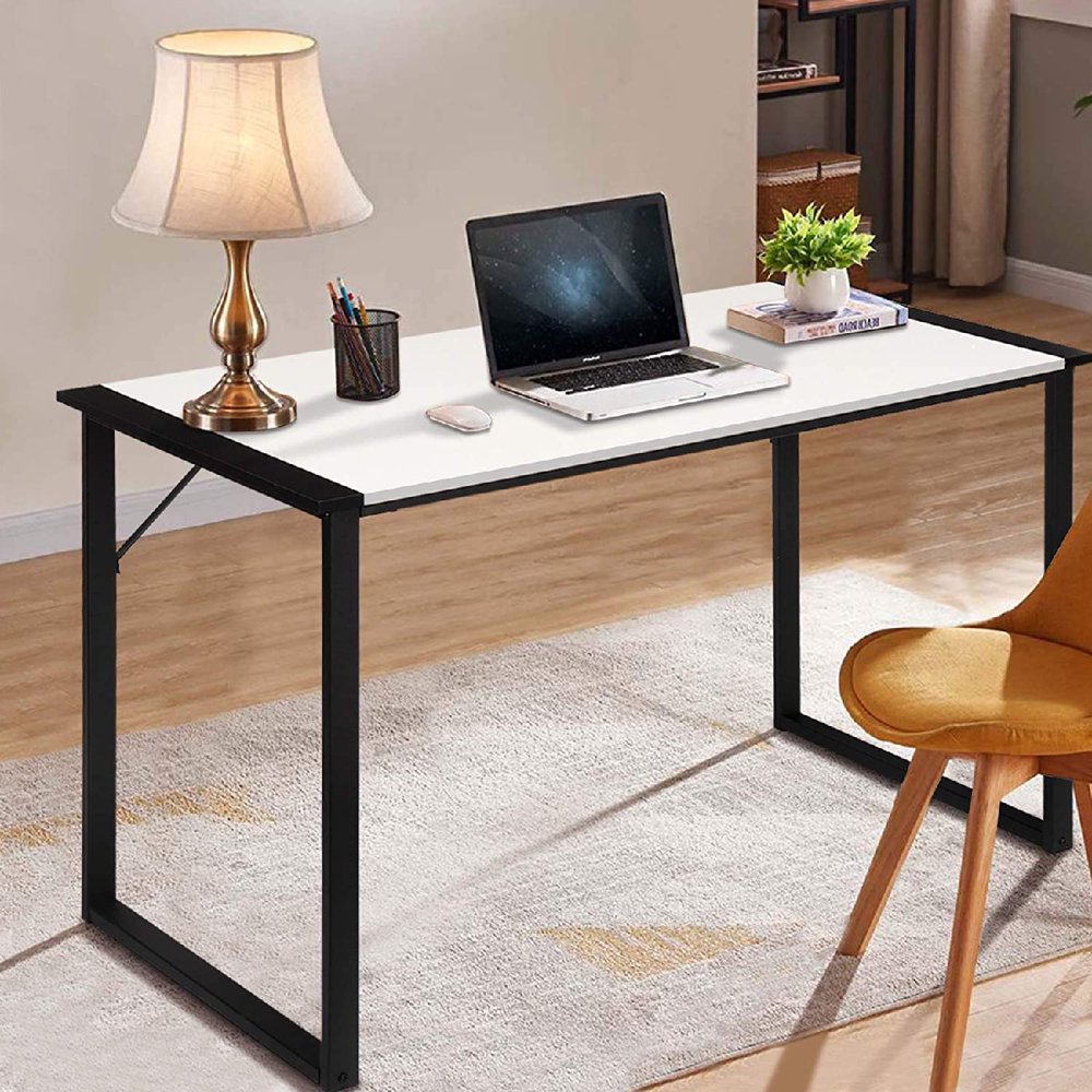 Computer Desk 47in Modern Sturdy Office Desk PC Laptop Notebook Study