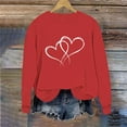 thumbnail image 6 of AuroraX Oversized Sweatshirt for Women,Graphic Red Crew Neck Long Sleeve Pullover Cotton Holiday Valentines Outfits Gift for Teen Girl, 6 of 6