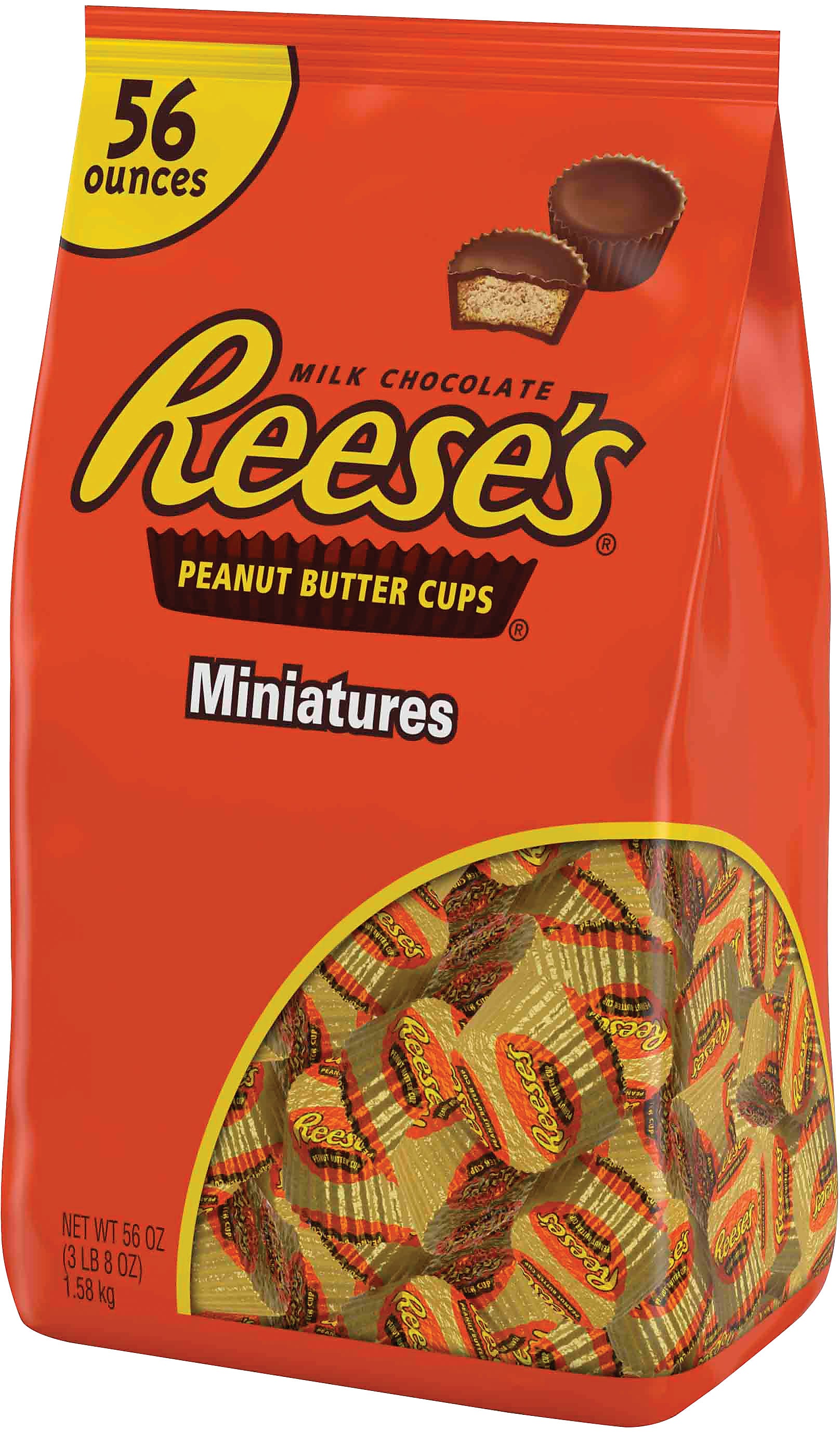 REESE'S Peanut Butter Cups Miniatures, 56 oz