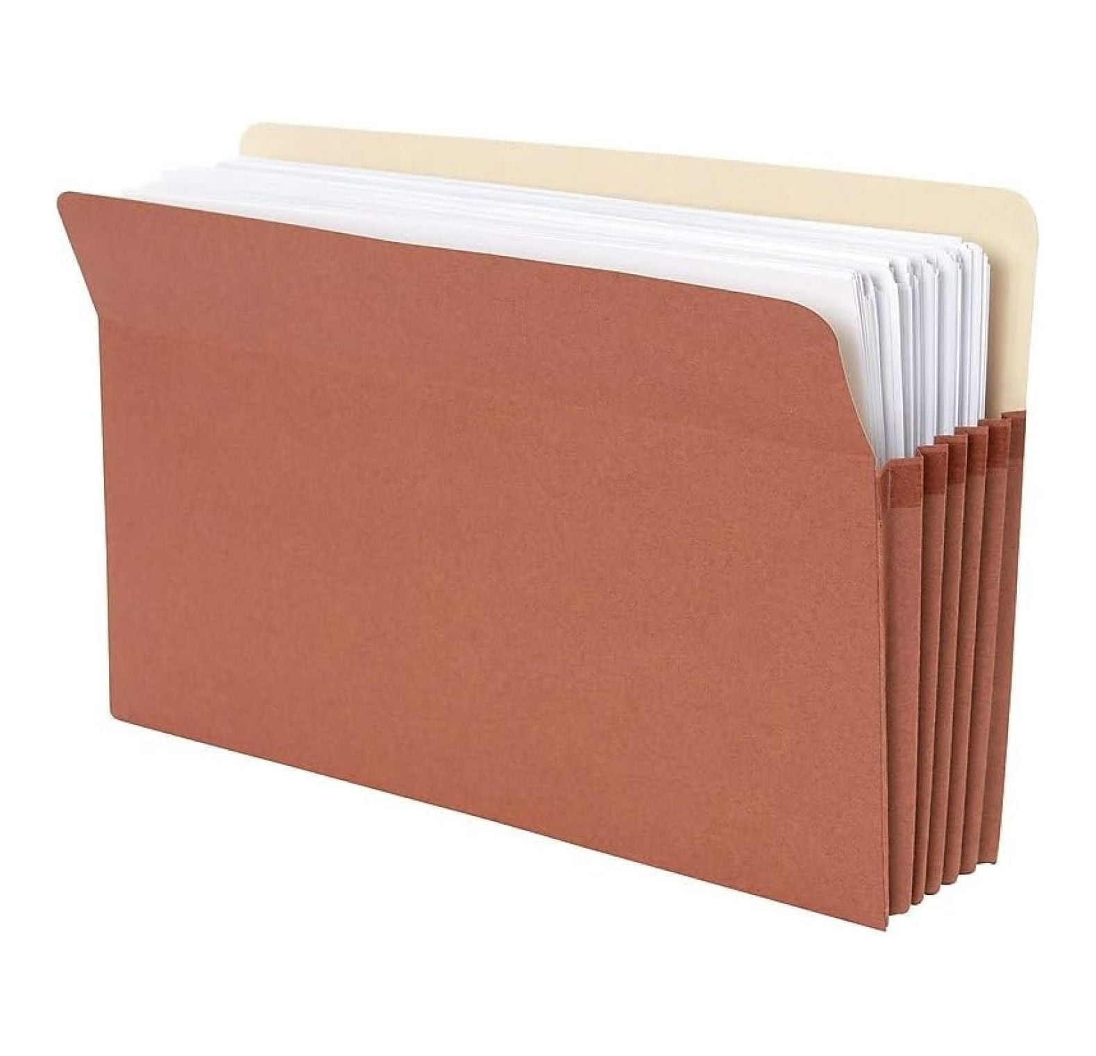 File Pocket Folders, 5.25 Inch Expandable Sides, Legal Size, Easy Organizing & Document Storage, 10-Pack, Brown