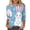 Blue*1, variant on Easter Shirts for Women Funny Easter Eggs Rabbit Graphic Tees Plus Size 3/4 Sleeve Round Neck Holiday T Shirts XXXL