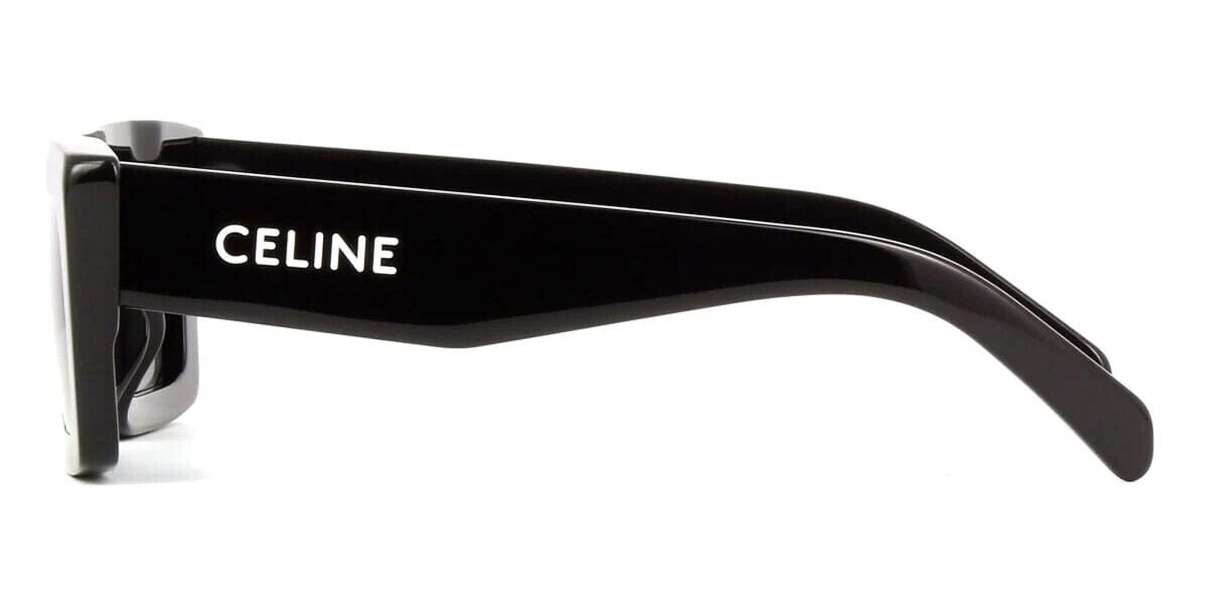 Inauthentic Celine Sunglasses CELINE CL40195I 25A White Shield Sunglasses With Grey Lenses  main image 4