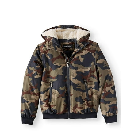 North Zone Camo Fashion Hooded Puffer Jacket (Little Boys & Big Boys)