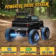thumbnail image 4 of Chevrolet Cheyenne 24 Volt Ride on Toys with Remote, Ride on Truck for Big Kids, Joyracer Power Car Wheels with Bluetooth, Black, 4 of 12