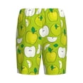 thumbnail image 5 of Easygdp Green Apple Men's Short Pajama Pants, Sleep Shorts, Household Pants, Casual Pants with Pockets - Medium, 5 of 9