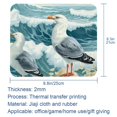 thumbnail image 5 of Seagull Square Desk Mat Mouse Mat Mouse Pad, 8.3x9.8 Inch, Non-Slip Rubber Bottom, Printed, Suitable for Office and Gaming, 5 of 6