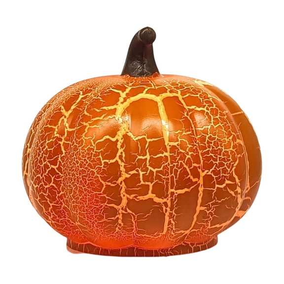 Halloween Pumpkin LED Glowing Jack o Lantern Centerpiece Light up Table Decor Party Supplieses Fall Autumn Holiday Thanksgiving Desktop Ornament,A