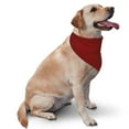 thumbnail image 2 of Bingfone Maroon-Washable Dog Scarf Triangle Adjustable Puppy Bandana Bib Handkerchief For Medium Large Dog Cat, 2 of 9