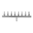 thumbnail image 4 of Stainless Steel Aquarium Air Pump Distributor 8 Way Aquarium Oxygen Hose Control Valve Connector, 4 of 4