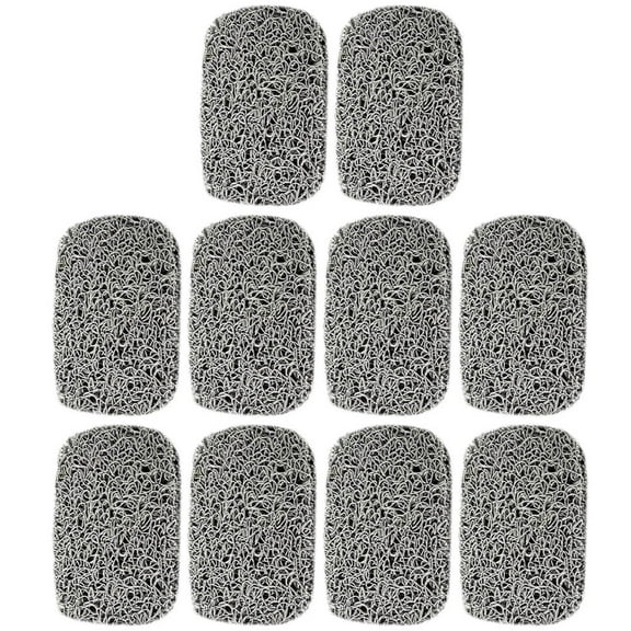 PTOOTP 10Pcs PVC Soap Savers Pads Grey Self Draining Soap Holder for Bathroom and Kitchen Storage