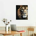 thumbnail image 2 of ONETECH Lioness and Lion Wall Art Canvas Prints African Lions And Lioness Canvas Prints Animal Poster Paintings Modern Lion Pictures Black Art Wall Decor Office Pictures for Wall, 2 of 4