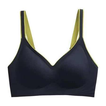 

symoid Womens Bra- Lace Push Up Seamless Comfortable Breathable Sexy Sports Bra Underwear Black XXL