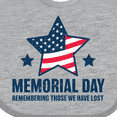 thumbnail image 4 of Inktastic Memorial Day Grunge Remembering Those We Have Lost Boys or Girls Baby Bib, 4 of 4