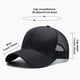 thumbnail image 5 of Gorra de béisbol Qarigey ajustable transpirable estilo deportivo gris, 5 of 6