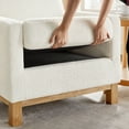 thumbnail image 6 of VANOMi Large Accent Chair, Modern Reading Chair, Bedroom Single Sofa Chair with Wood Legs, Upholstered Comfy Armchair for Living Room Office, White Boucle, 6 of 7
