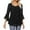 Black, variant on Fancy tops for women Top With Glitter Mesh And Flutter Sleeves For A Casual And Comfortable Daily Wear